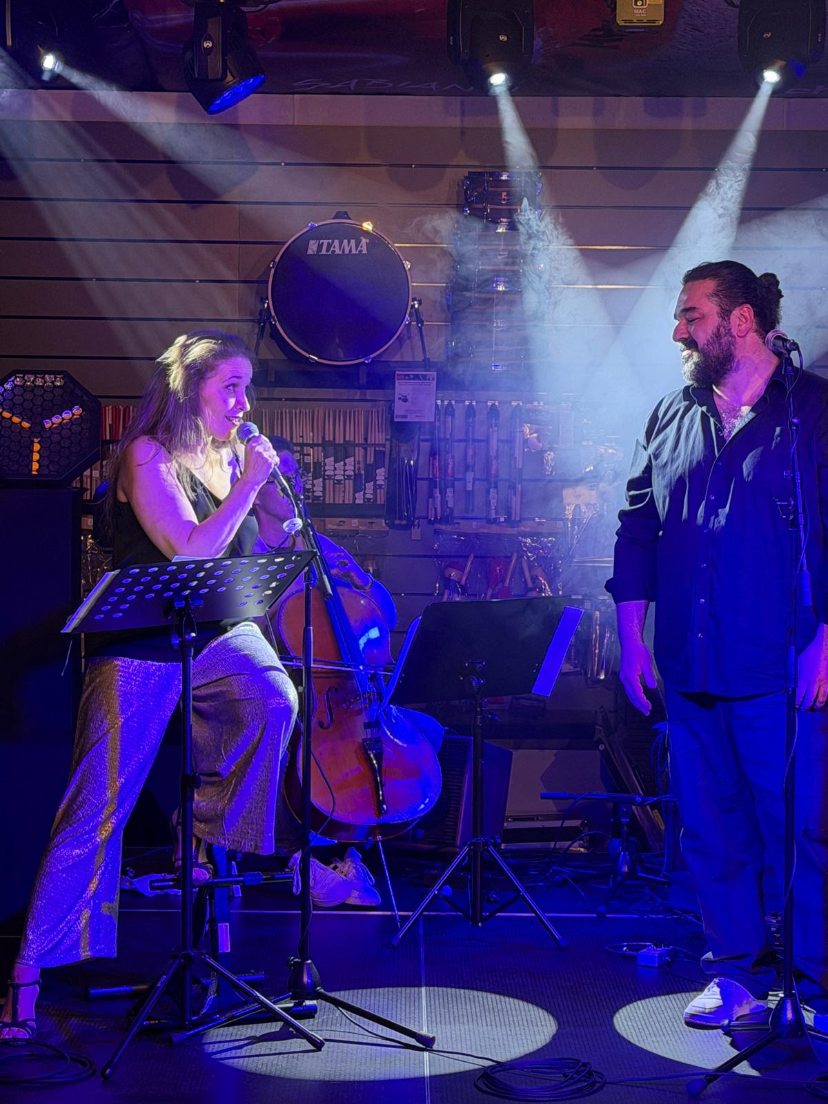 Chanteuse en live